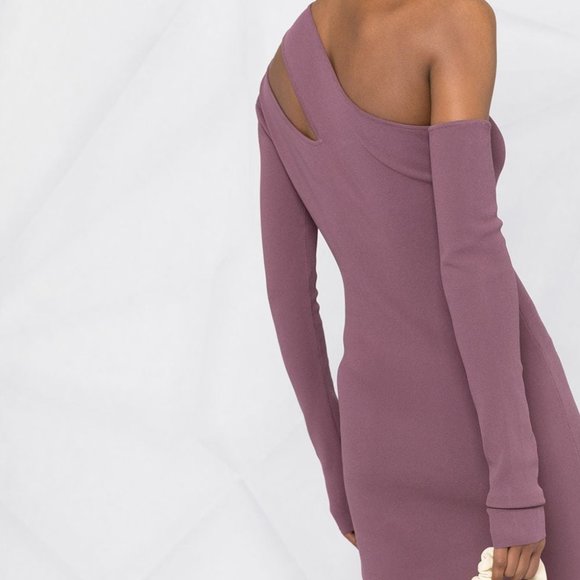 *NANUSHKA - Shani Mauve Cut-out Stretch-knit Mini Dress - Small - Picture 7 of 12